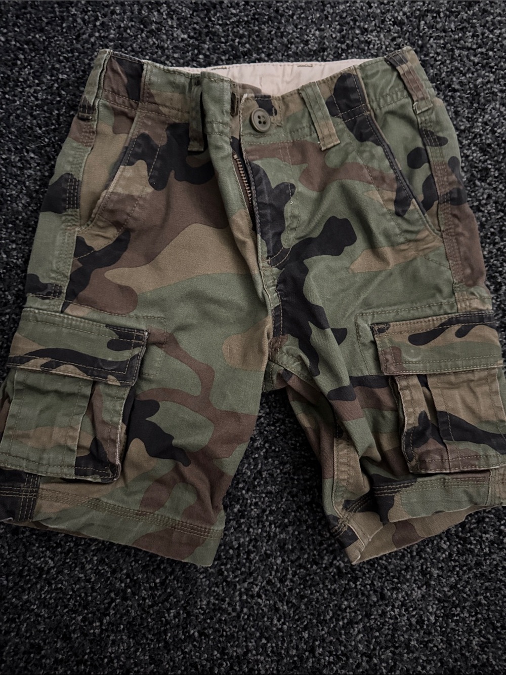 GAP Boy’s Camo Cargo Shorts - Green & Brown